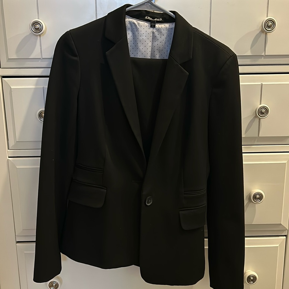 Black Express Blazer and Pants (Full Suit) - Size 6